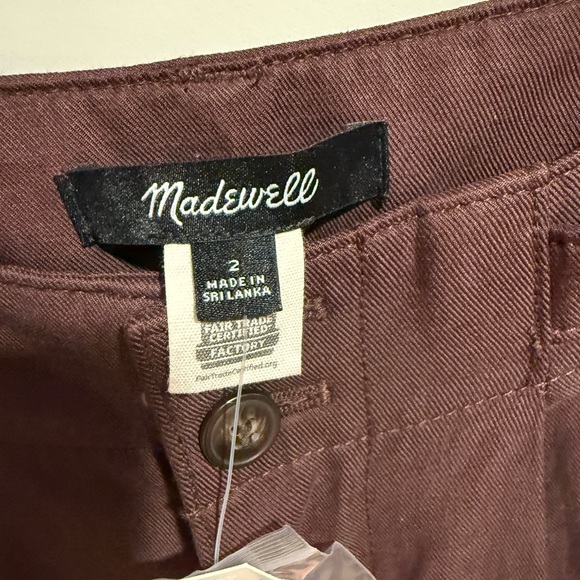 Madewell Harlow Wide Leg Pants Chocolate Raisin - Picture 7 of 8